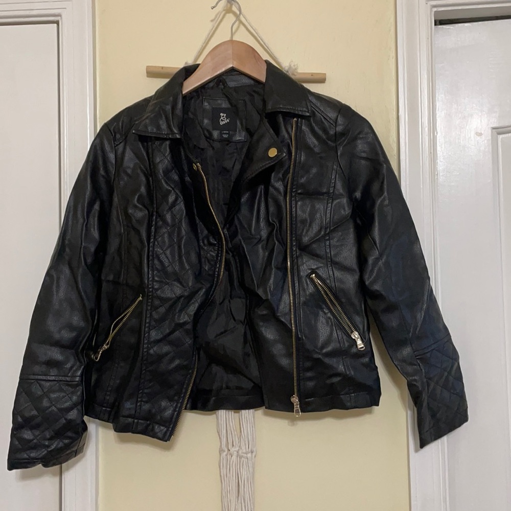 Faux leather jacket